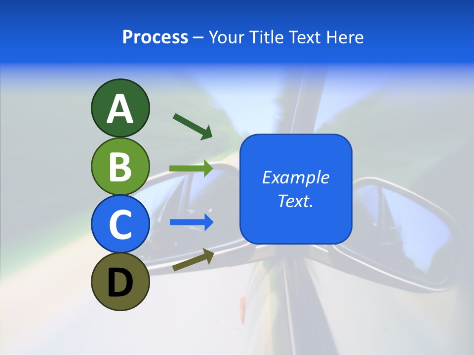 Bright Car Velocity PowerPoint Template