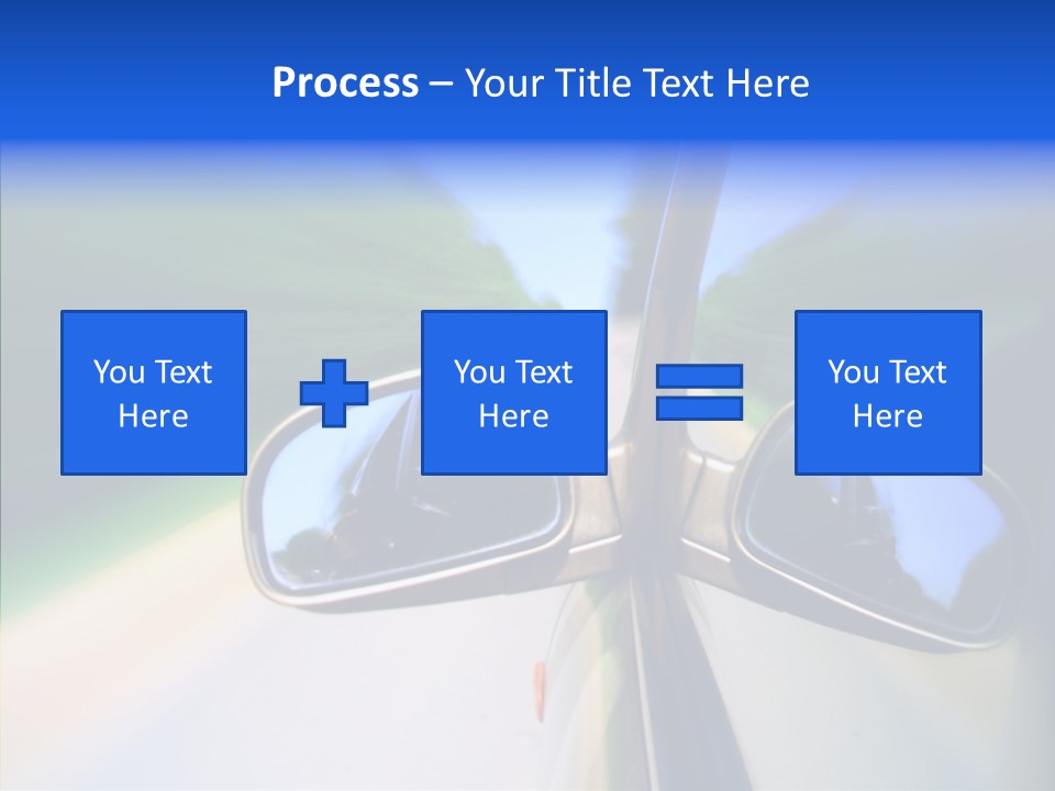 Bright Car Velocity PowerPoint Template