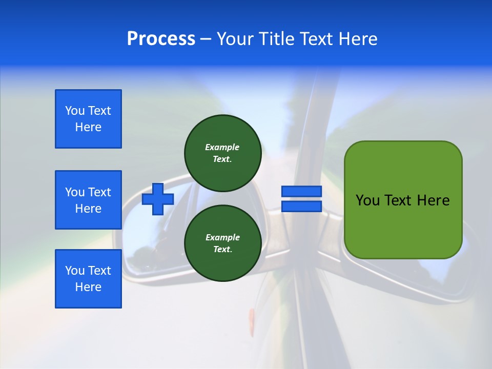 Bright Car Velocity PowerPoint Template
