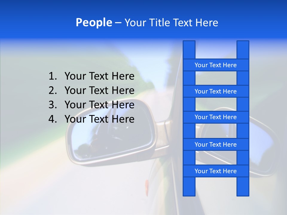 Bright Car Velocity PowerPoint Template