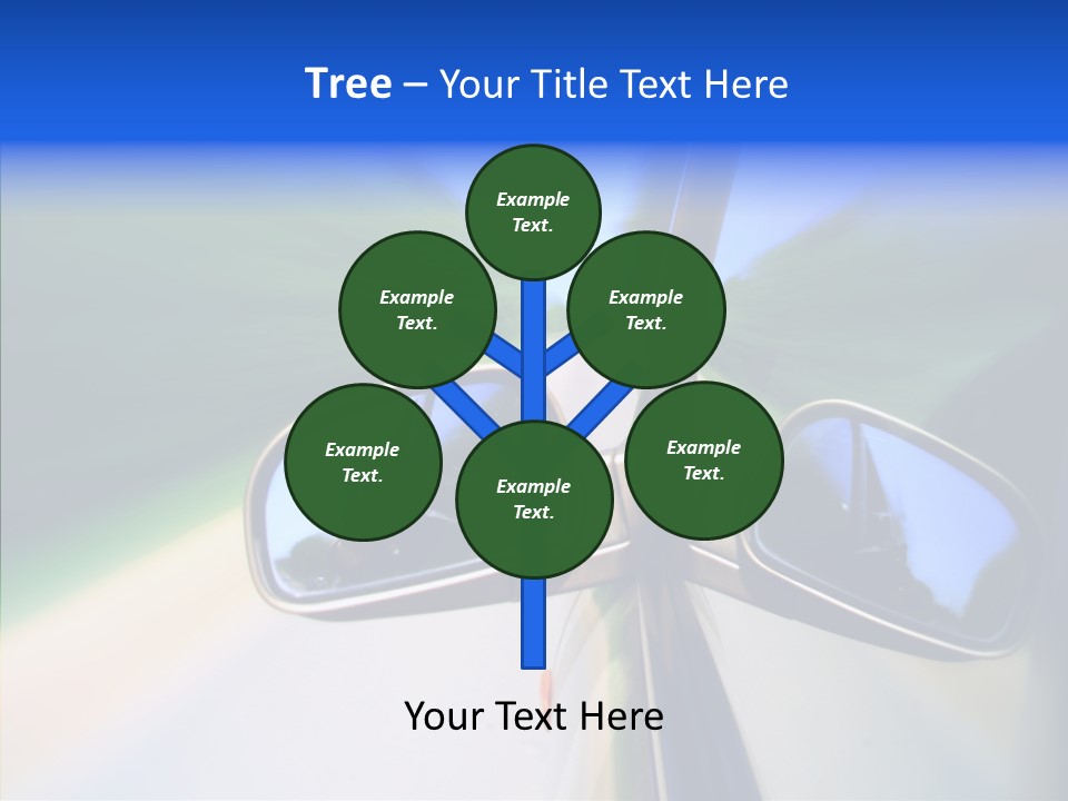 Bright Car Velocity PowerPoint Template