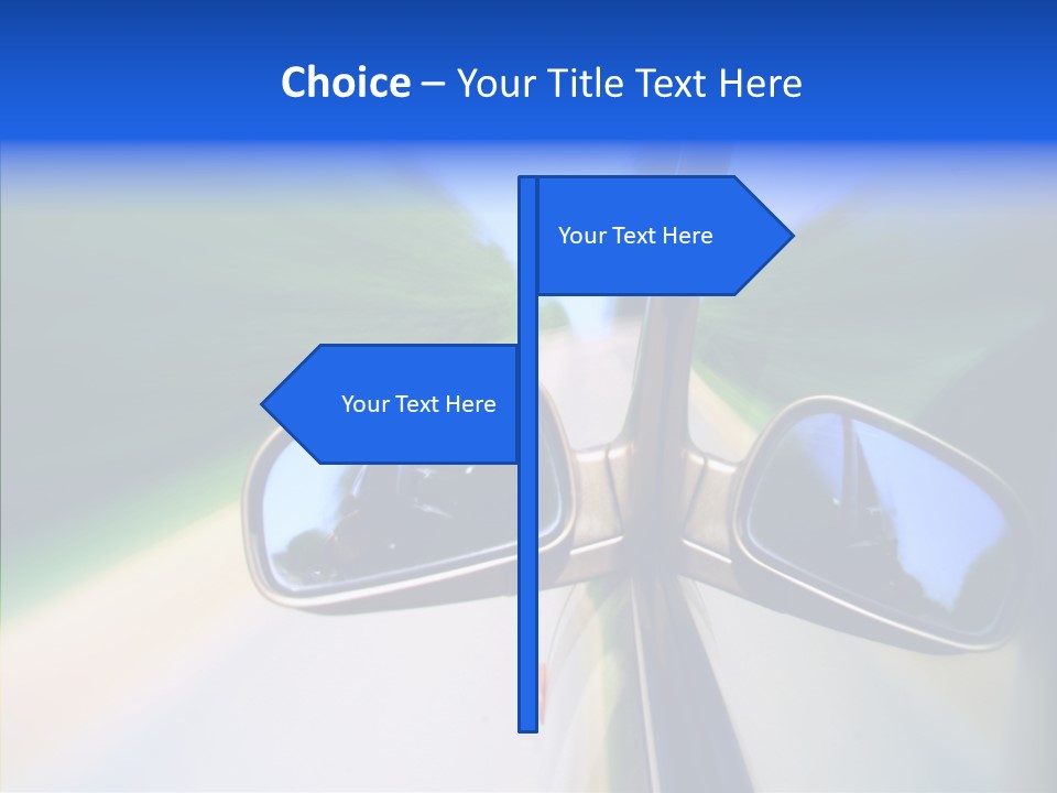 Bright Car Velocity PowerPoint Template