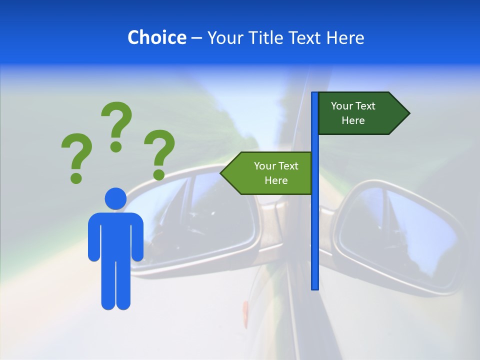 Bright Car Velocity PowerPoint Template