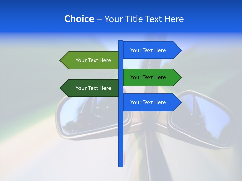 Bright Car Velocity PowerPoint Template