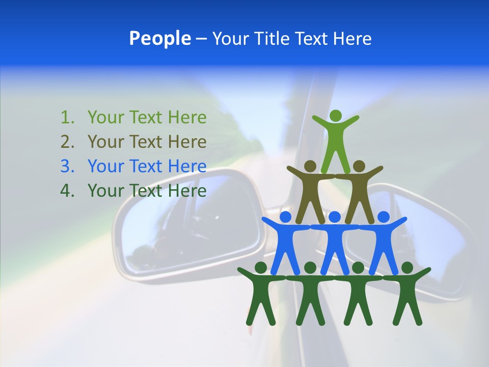 Bright Car Velocity PowerPoint Template