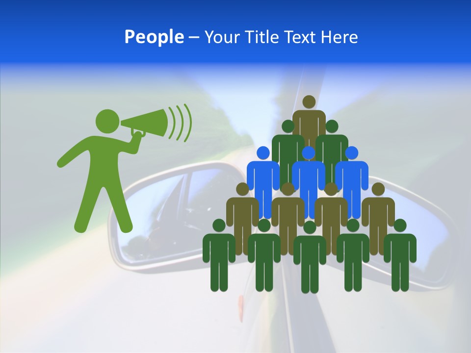 Bright Car Velocity PowerPoint Template