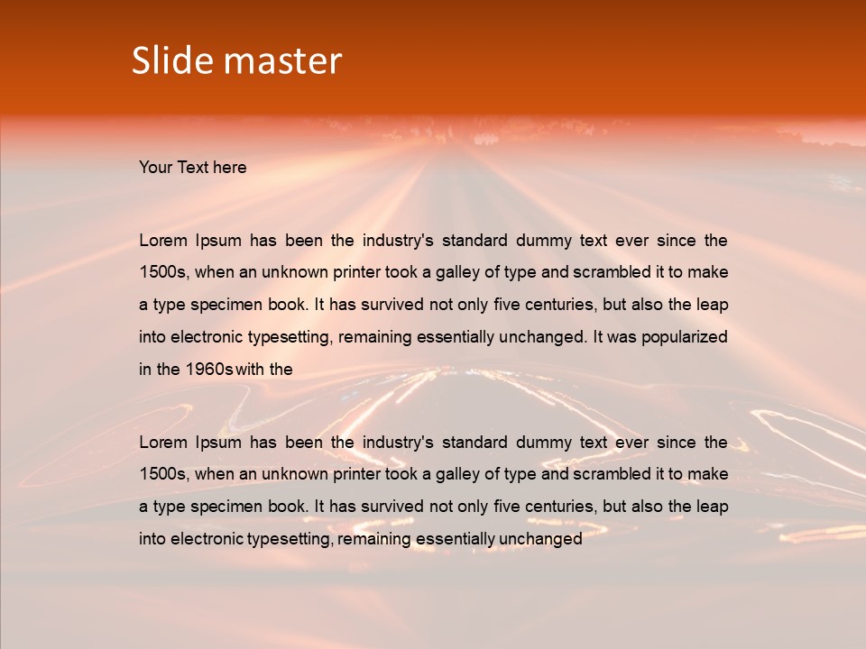 Blue Accelerate Outside PowerPoint Template