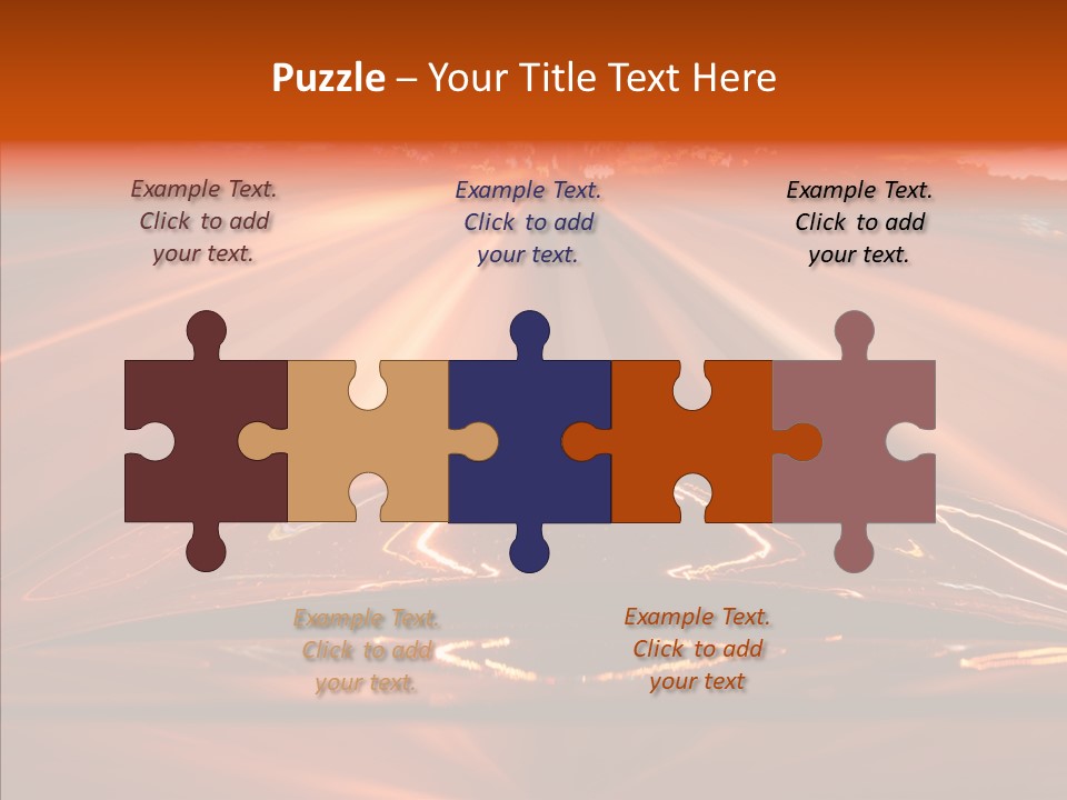 Blue Accelerate Outside PowerPoint Template