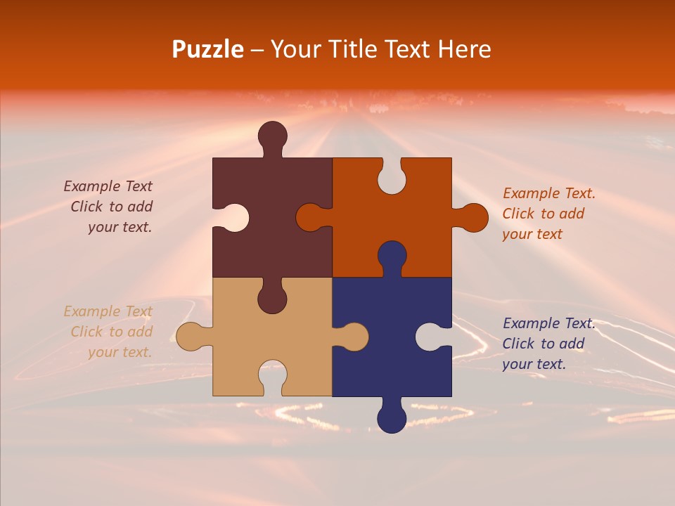 Blue Accelerate Outside PowerPoint Template