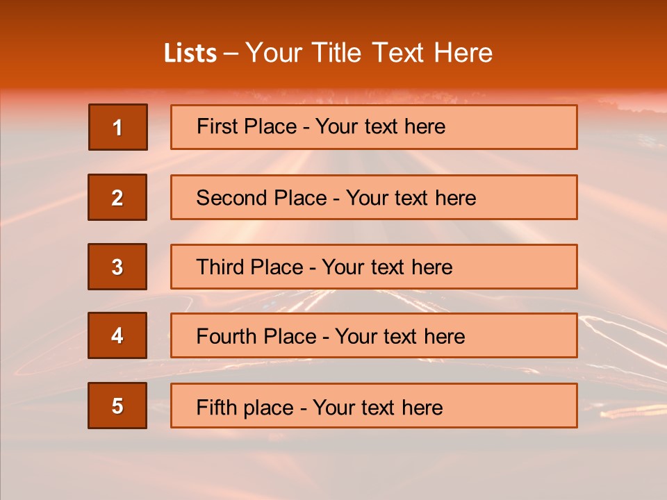 Blue Accelerate Outside PowerPoint Template