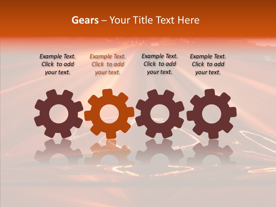 Blue Accelerate Outside PowerPoint Template