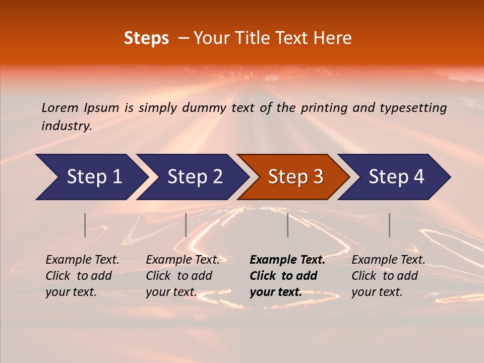 Blue Accelerate Outside PowerPoint Template