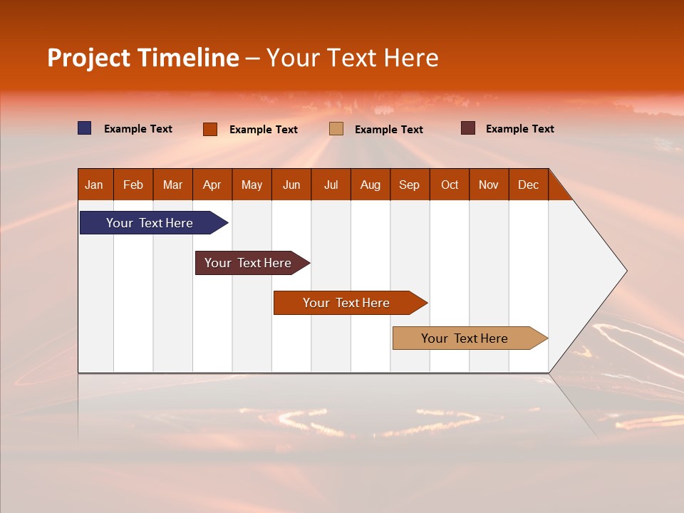 Blue Accelerate Outside PowerPoint Template