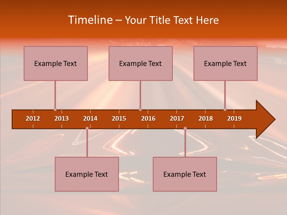 Blue Accelerate Outside PowerPoint Template