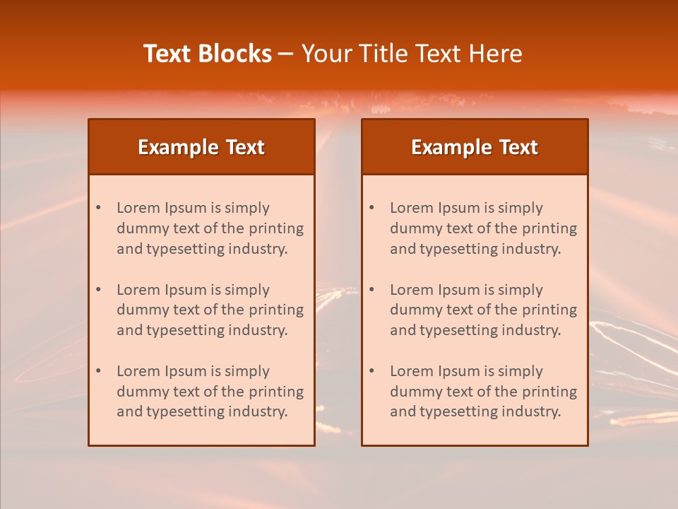 Blue Accelerate Outside PowerPoint Template