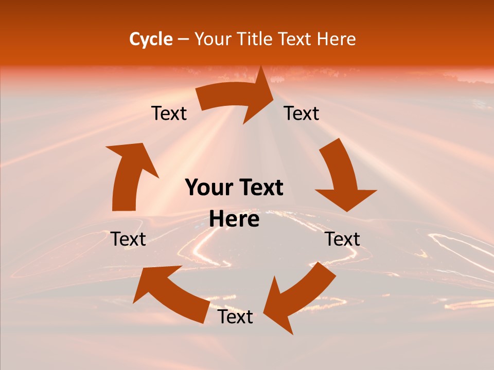 Blue Accelerate Outside PowerPoint Template