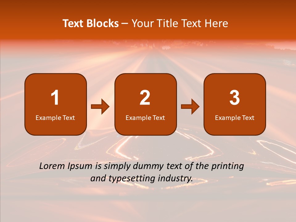 Blue Accelerate Outside PowerPoint Template