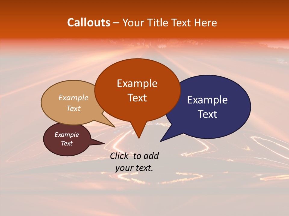 Blue Accelerate Outside PowerPoint Template