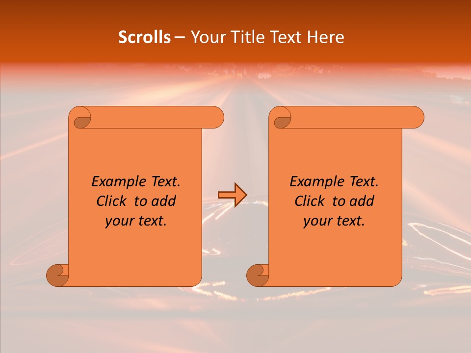 Blue Accelerate Outside PowerPoint Template