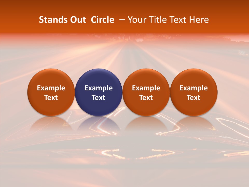 Blue Accelerate Outside PowerPoint Template