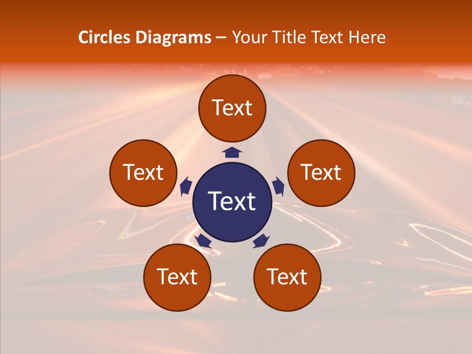 Blue Accelerate Outside PowerPoint Template