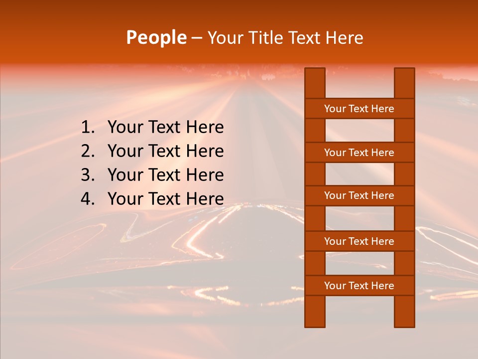 Blue Accelerate Outside PowerPoint Template