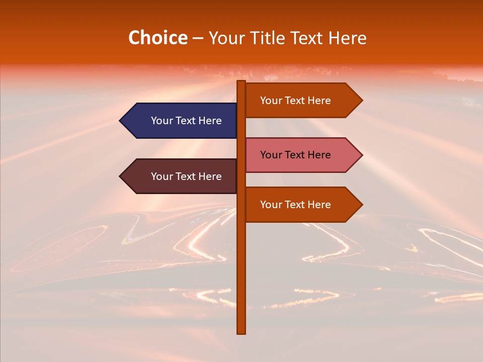Blue Accelerate Outside PowerPoint Template