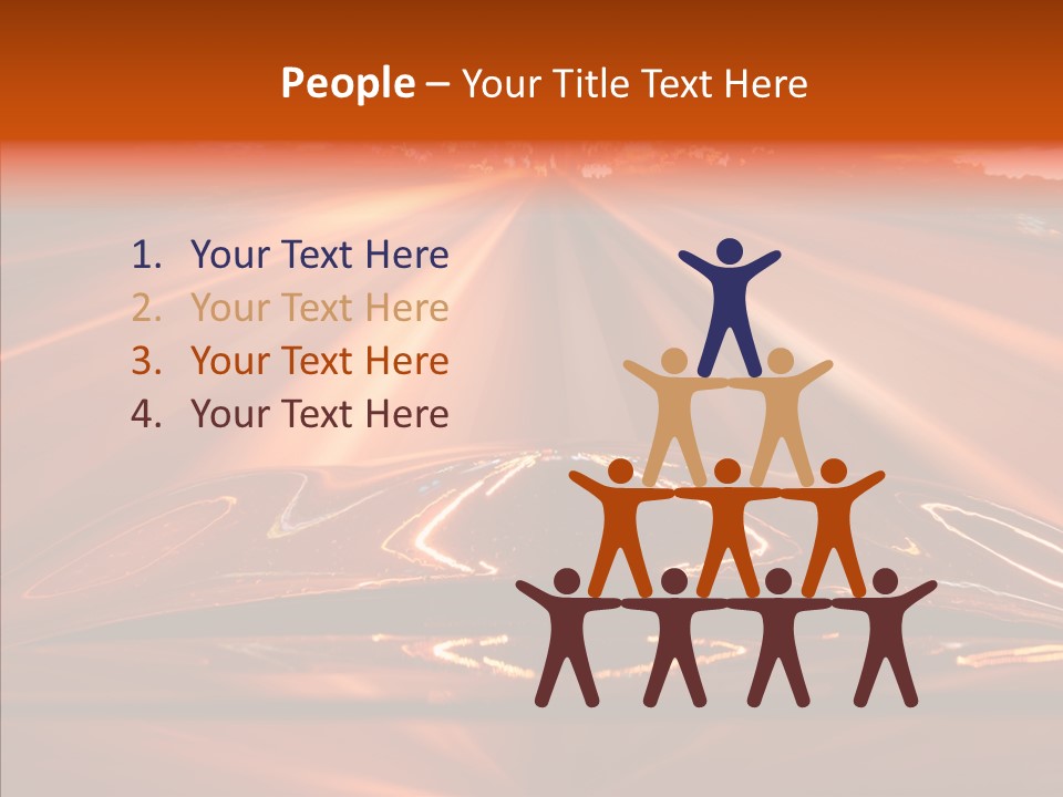 Blue Accelerate Outside PowerPoint Template