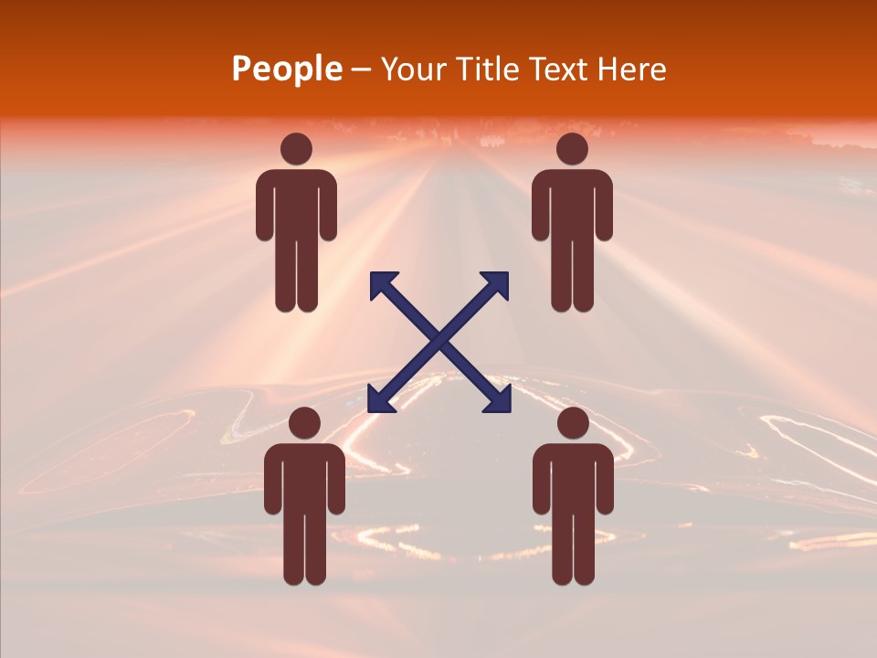 Blue Accelerate Outside PowerPoint Template