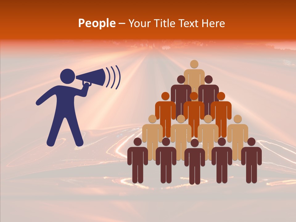 Blue Accelerate Outside PowerPoint Template