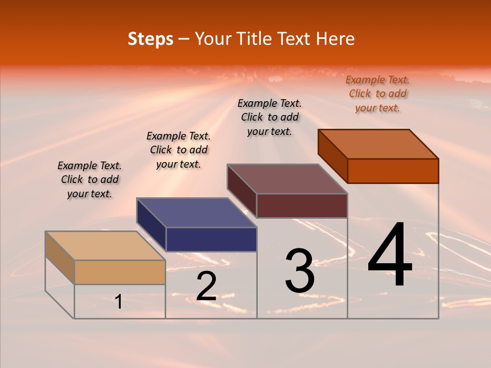 Blue Accelerate Outside PowerPoint Template