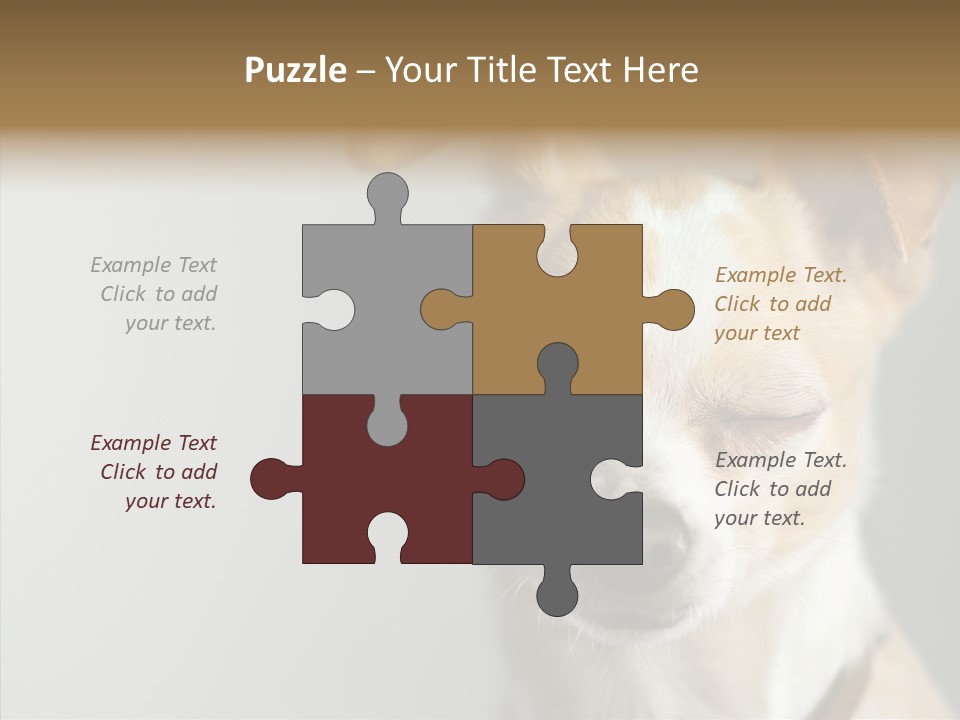 Whiskers Dog Small PowerPoint Template