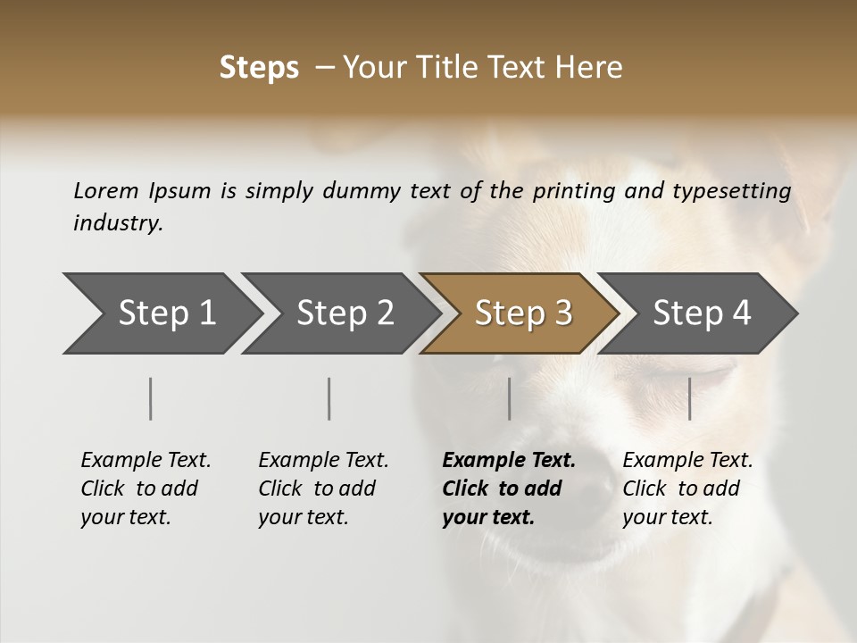 Whiskers Dog Small PowerPoint Template