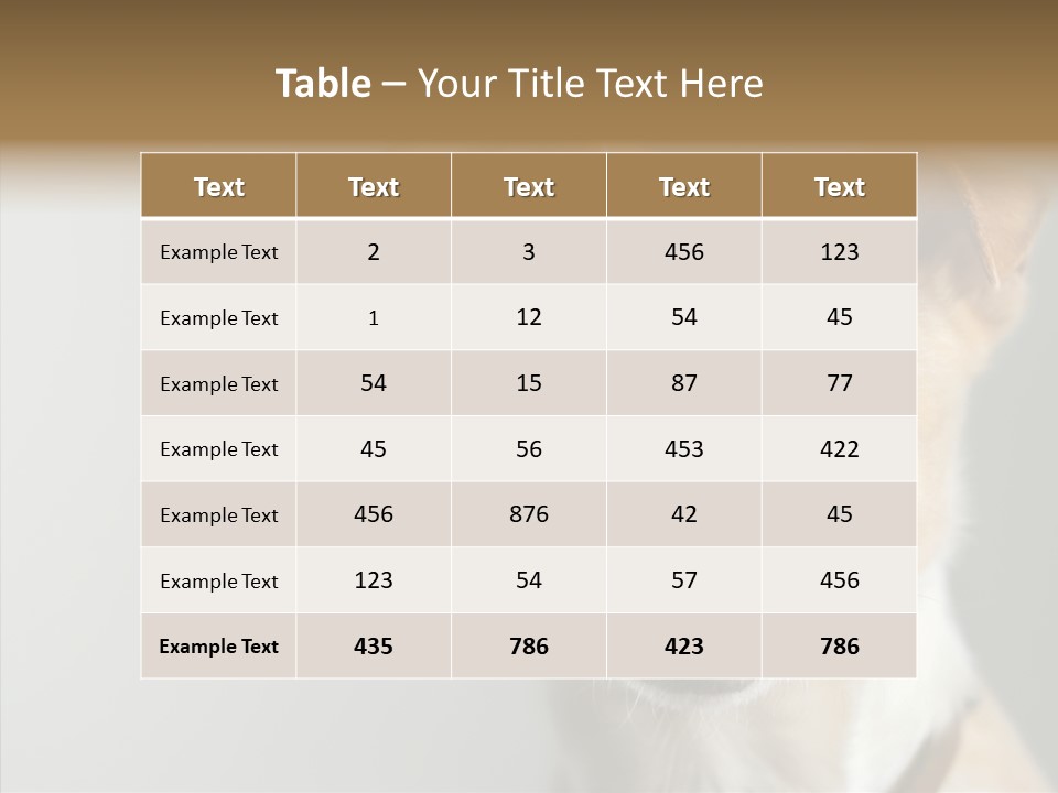 Whiskers Dog Small PowerPoint Template