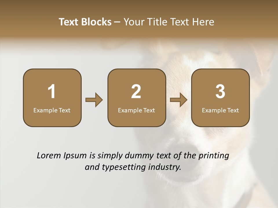 Whiskers Dog Small PowerPoint Template