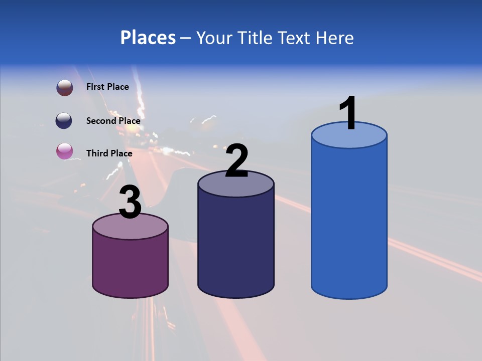 Cityscape Blur Automobile PowerPoint Template