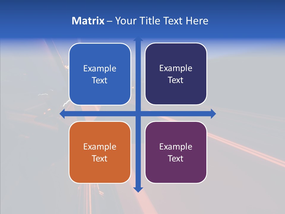 Cityscape Blur Automobile PowerPoint Template