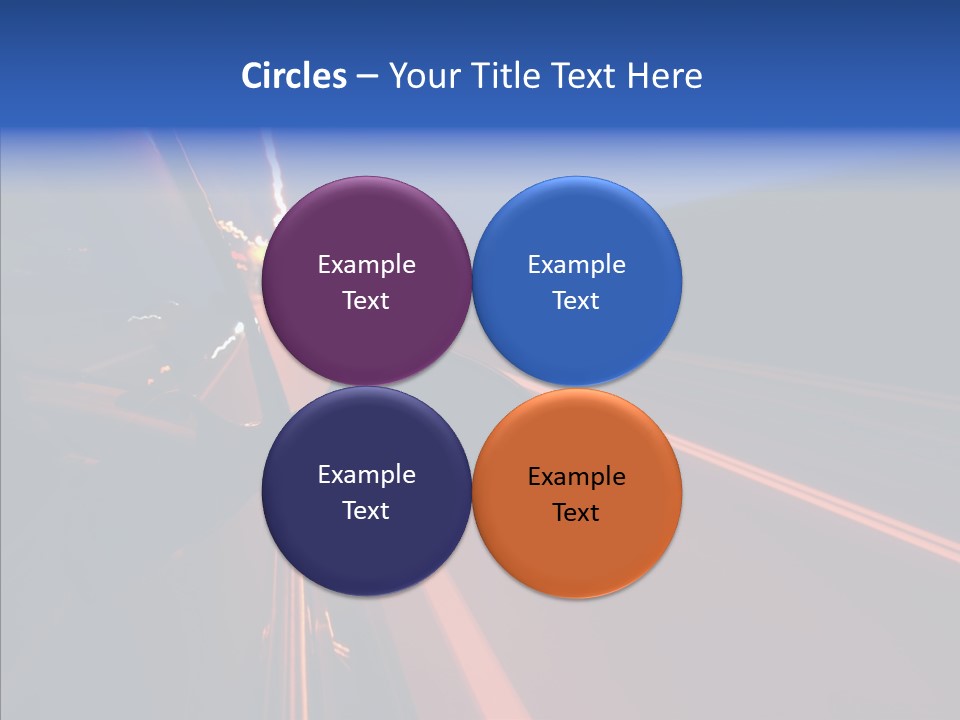 Cityscape Blur Automobile PowerPoint Template