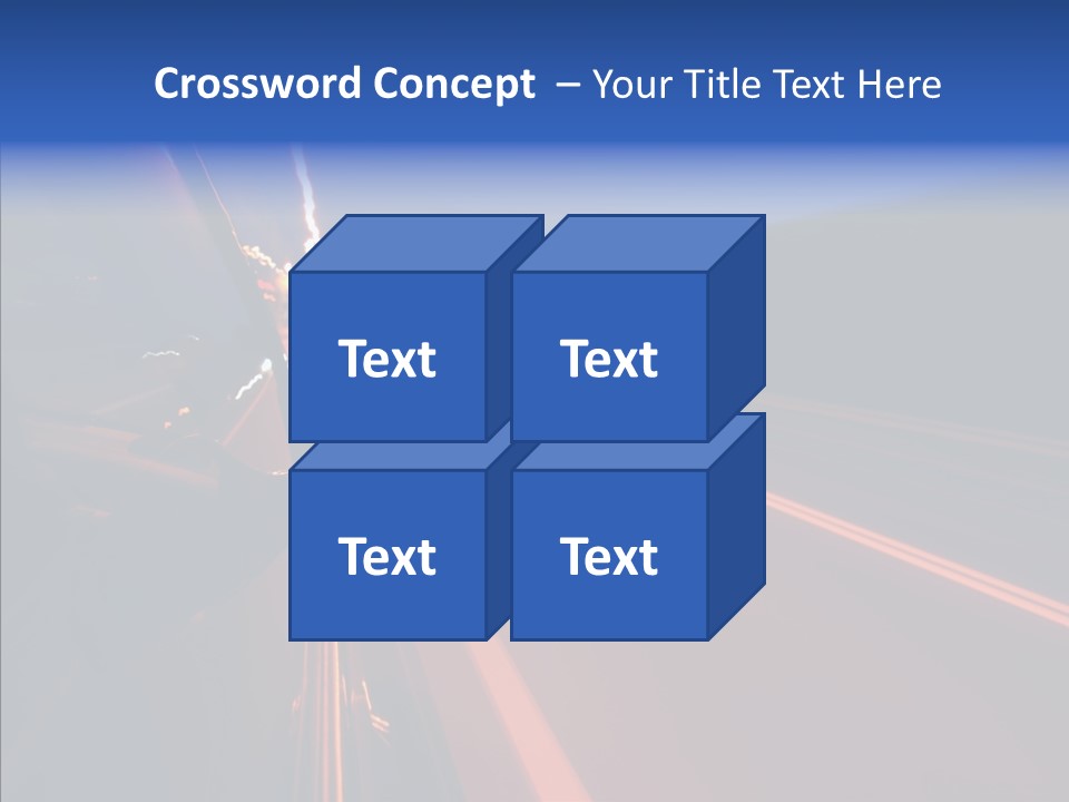 Cityscape Blur Automobile PowerPoint Template