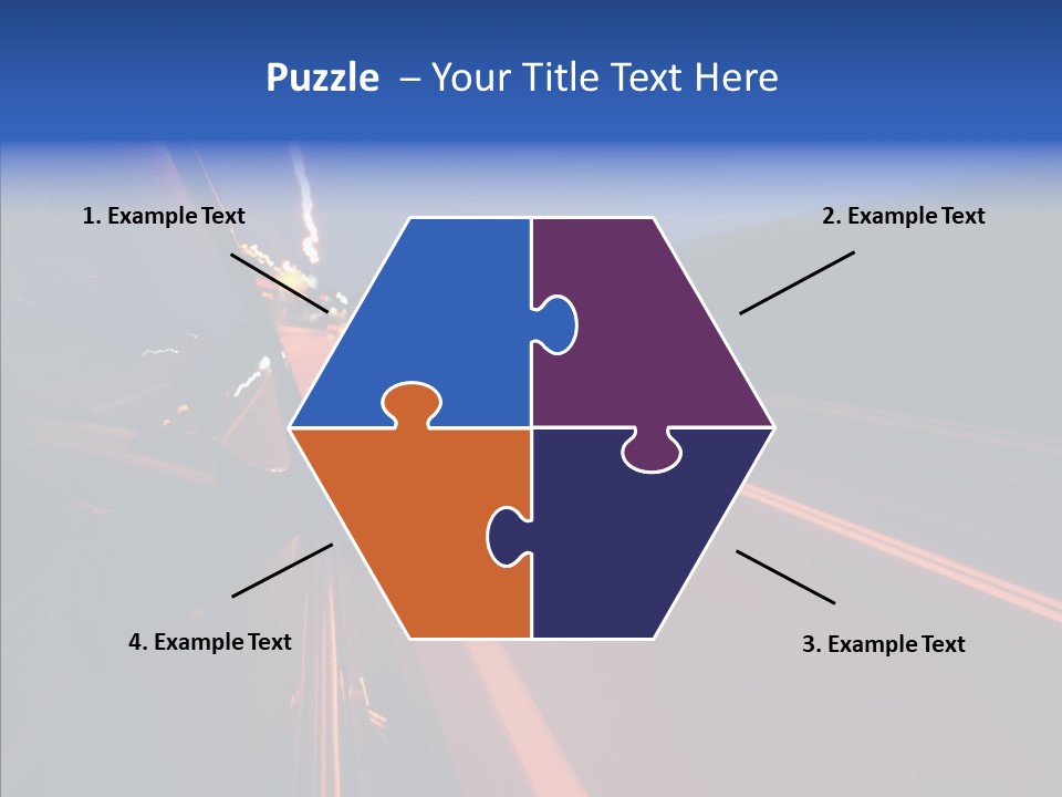 Cityscape Blur Automobile PowerPoint Template