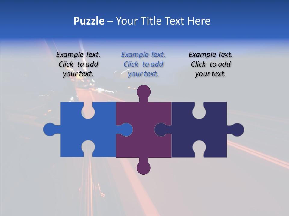 Cityscape Blur Automobile PowerPoint Template