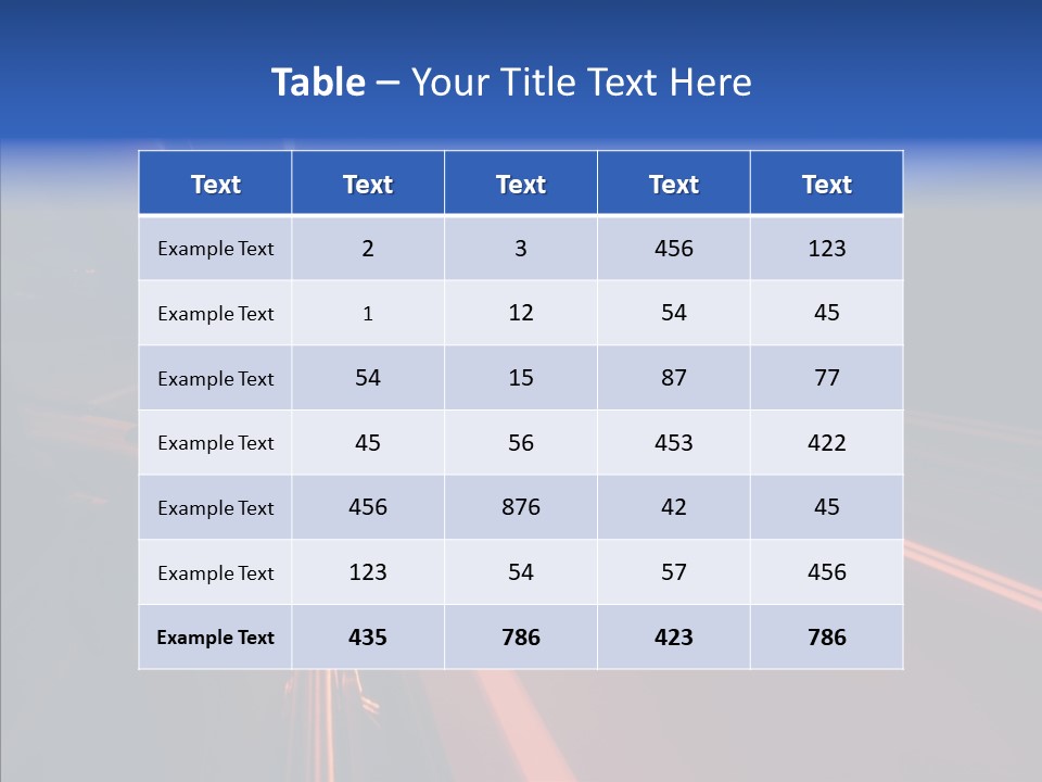 Cityscape Blur Automobile PowerPoint Template