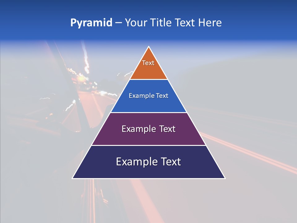 Cityscape Blur Automobile PowerPoint Template