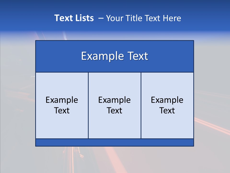 Cityscape Blur Automobile PowerPoint Template