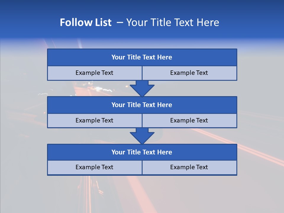 Cityscape Blur Automobile PowerPoint Template