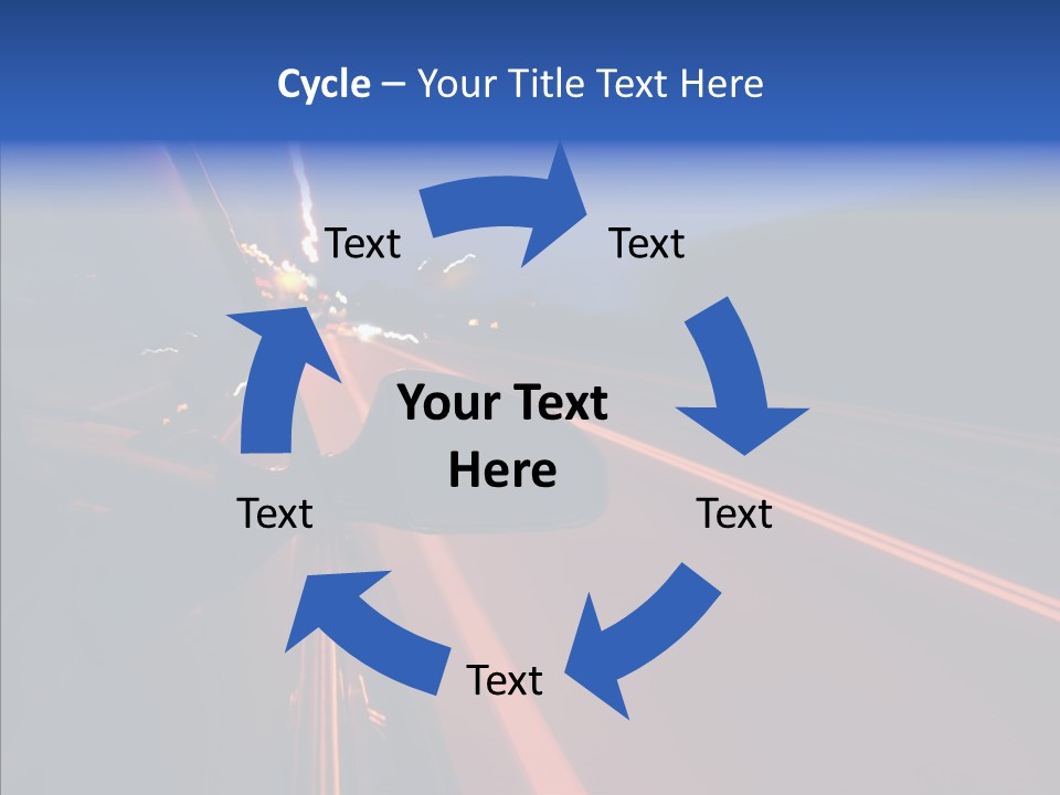 Cityscape Blur Automobile PowerPoint Template