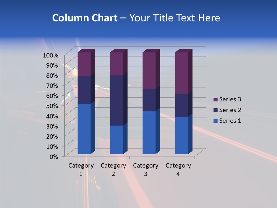 Cityscape Blur Automobile PowerPoint Template