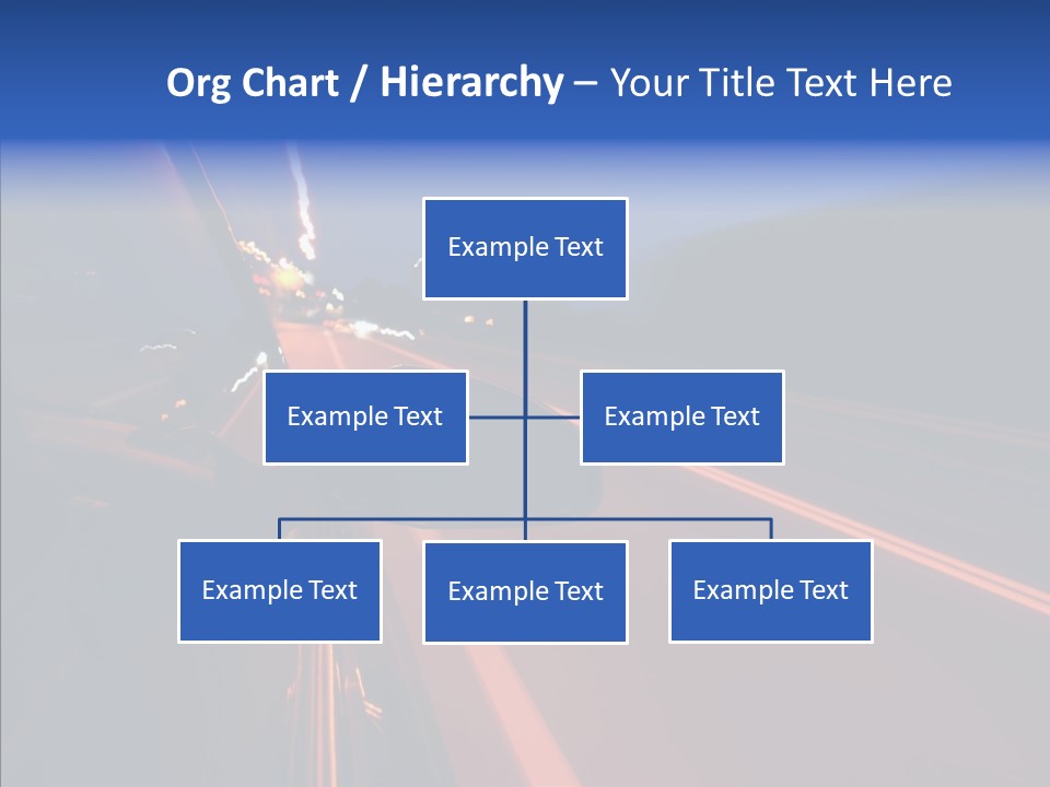 Cityscape Blur Automobile PowerPoint Template