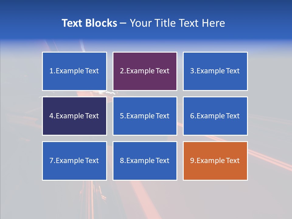 Cityscape Blur Automobile PowerPoint Template