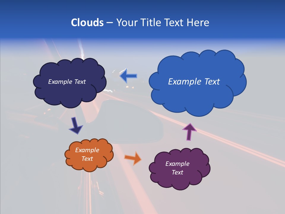 Cityscape Blur Automobile PowerPoint Template